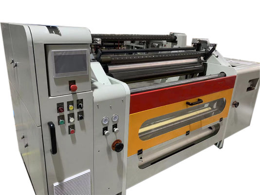600 मिमी एल्यूमीनियम पन्नी Rewinder पूरी तरह से स्वचालित थर्मल कागज काटने की मशीन 350m/min